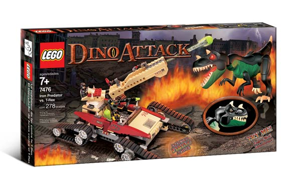 7476 Iron Predator vs. T-Rex (Retired) LEGO Dino Attack product image 1, provided for visual reference and product detail