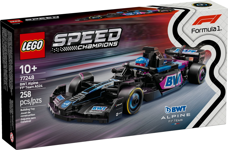 77248 BWT Alpine F1 Team A524 (Retired) LEGO Speed Champions product image 1, provided for visual reference and product