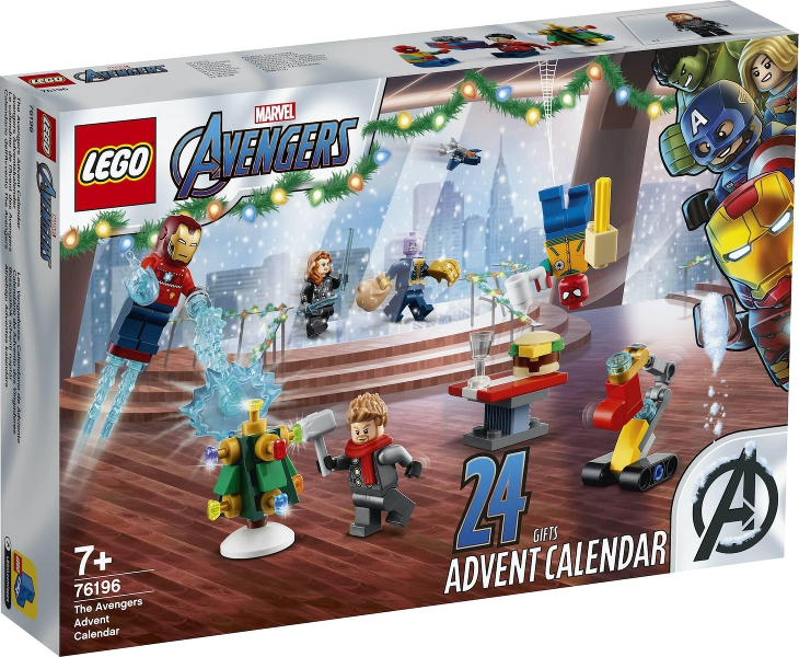 76196 The Avengers Advent Calendar (2021) (Retired) LEGO Marvel product image 1, provided for visual reference and product