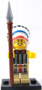 Tribal Chief - Series 3 Collectible Minifigure (col03-3) product image 2, provided for visual reference and product detail