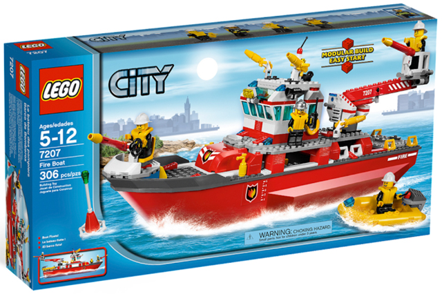 7207 Fire Boat (Retired) LEGO City product image 1, provided for visual reference and product detail review