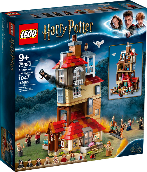 75980 Attack on the Burrow (Retired) LEGO Harry Potter product image 1, provided for visual reference and product detail