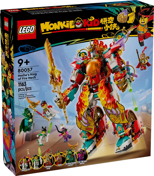 80057 Nezha's Ring of Fire Mech (Retired) LEGO Monkie Kid product image 1, provided for visual reference and product detail