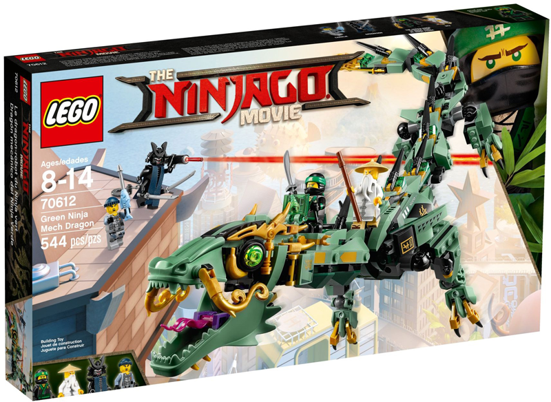 70612 Green Ninja Mech Dragon (Retired) LEGO The LEGO Ninjago Movie product image 1, provided for visual reference and