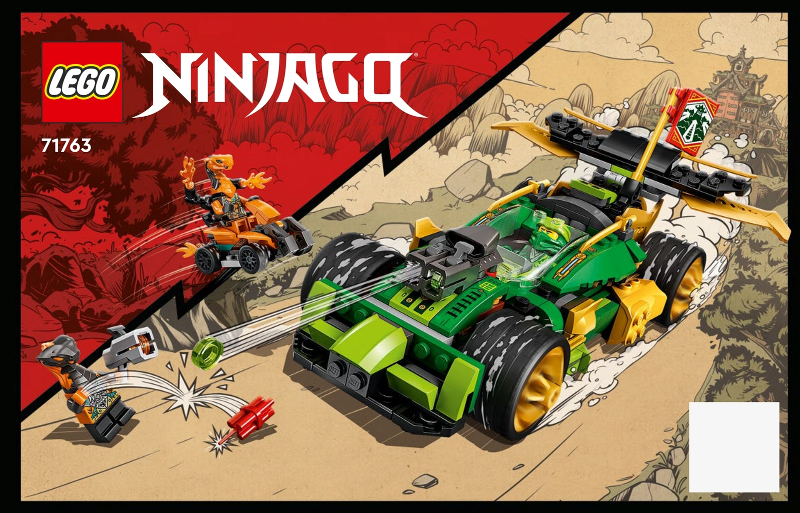 71763 Lloyd's Race Car EVO (Used) LEGO Ninjago product image 2, provided for visual reference and product detail review