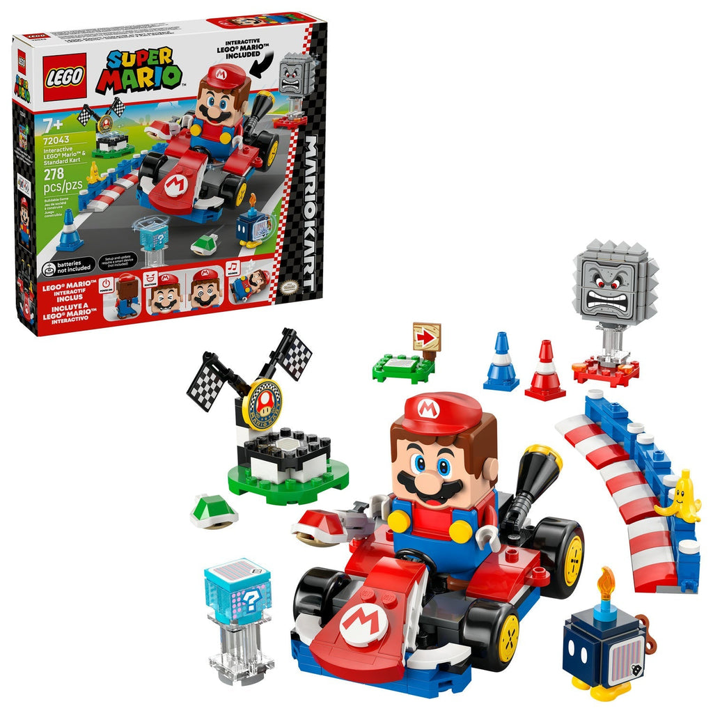 72043 Mario Kart - Interactive LEGO Mario & Standard Kart (Retired) LEGO Super Mario product image 2, provided for visual