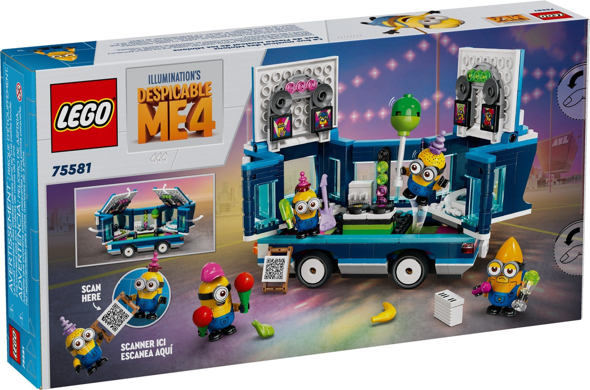 75581 Minions' Music Party Bus (Retired) LEGO Despicable Me product image 1, provided for visual reference and product