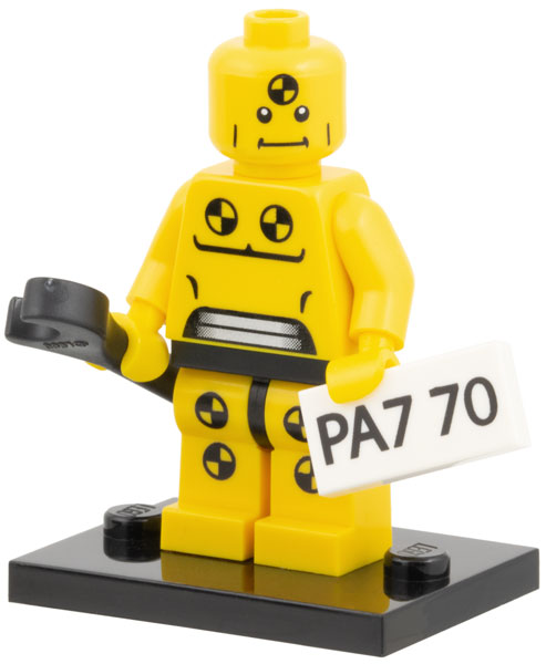 Demolition Dummy - Series 1 Collectible Minifigure (col01-8) product image 2, provided for visual reference and product