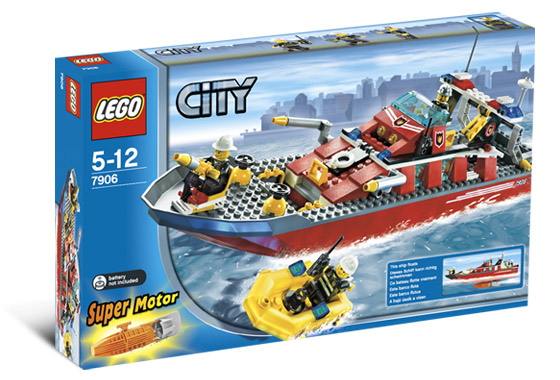 7906 Fireboat (Retired) LEGO City product image 1, provided for visual reference and product detail review