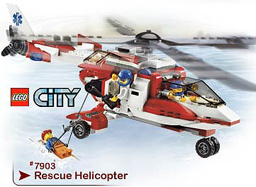 7903 Rescue Helicopter (Retired) LEGO City product image 2, provided for visual reference and product detail review
