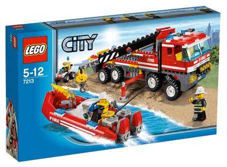 7213 Off-Road Fire Truck & Fireboat (Retired) LEGO City product image 1, provided for visual reference and product detail