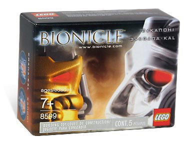 8599 Krana-Kal Mask Pack (American Version) (Retired) LEGO BIONICLE product image 1, provided for visual reference and