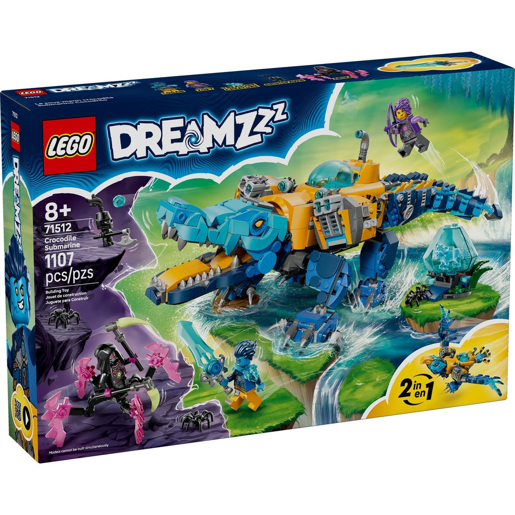 71512 Crocodile Submarine (Retired) LEGO Dreamzzz product image 1, provided for visual reference and product detail review