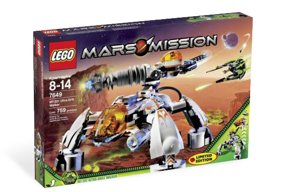 7649 MT-201 Ultra-Drill Walker (Retired) LEGO Space product image 1, provided for visual reference and product detail review