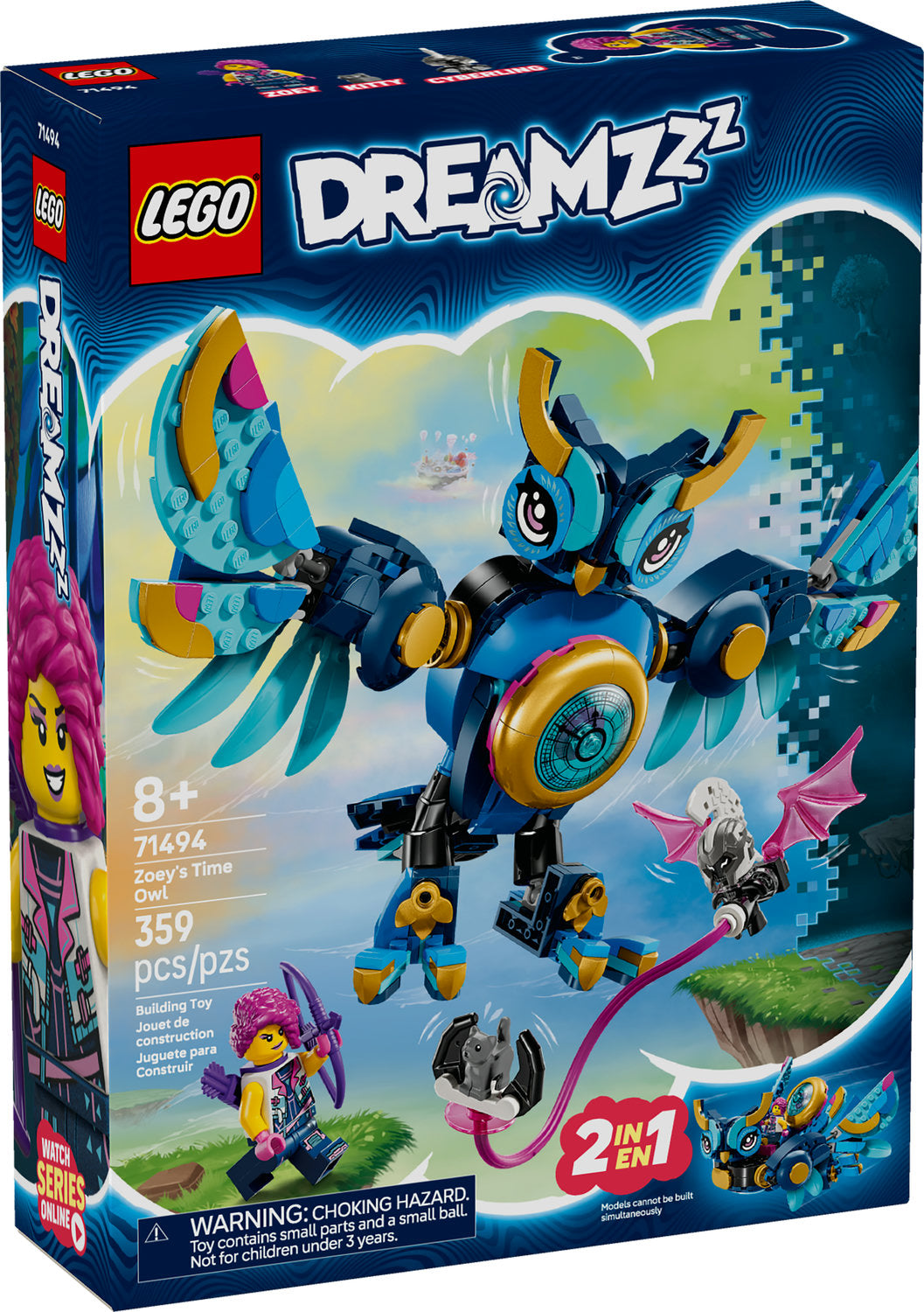 71494 Zoey's Time Owl (Retired) LEGO Dreamzzz product image 1, provided for visual reference and product detail review