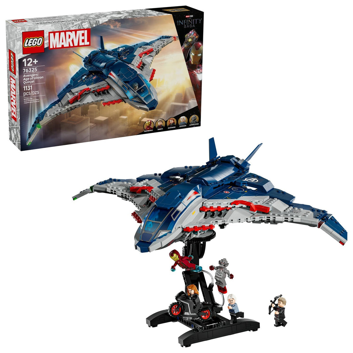 76325 Avengers: Age of Ultron Quinjet (Retired) LEGO Super Heroes product image 2, provided for visual reference and product