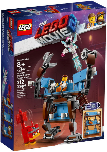 70842 Emmet's Triple-Decker Couch Mech (Retired) LEGO The LEGO Movie 2 product image 1, provided for visual reference and
