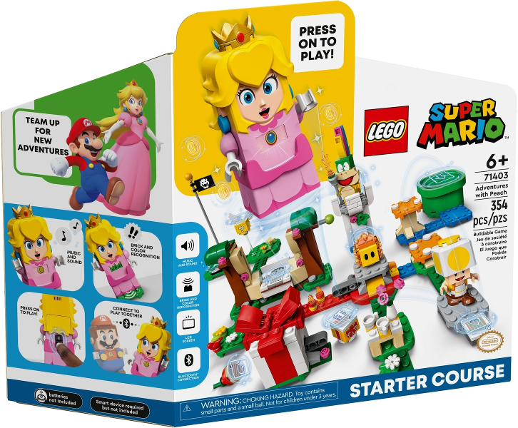 71403 Adventures with Peach - Starter Course (Retired) LEGO Super Mario product image 1, provided for visual reference and