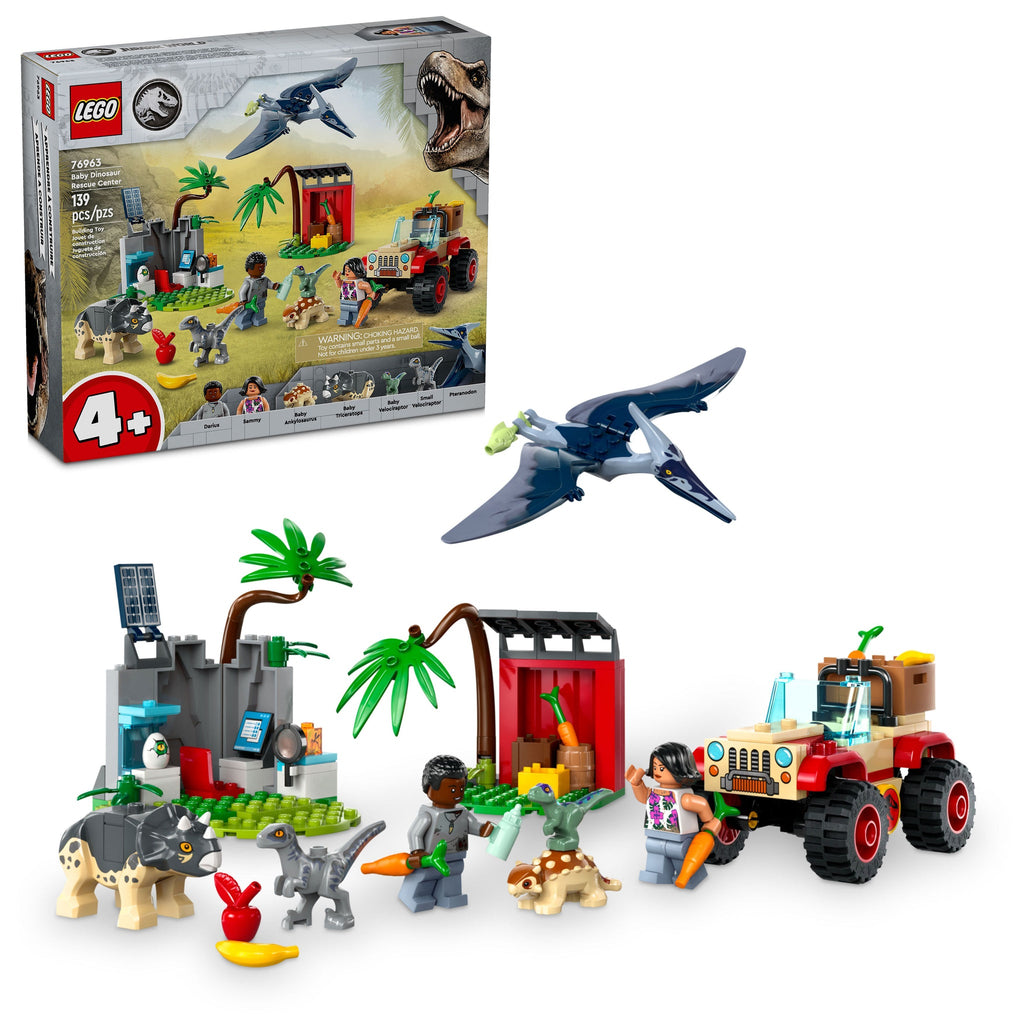 76963 Baby Dinosaur Rescue Center (Retired) LEGO Jurassic World product image 1, provided for visual reference and product