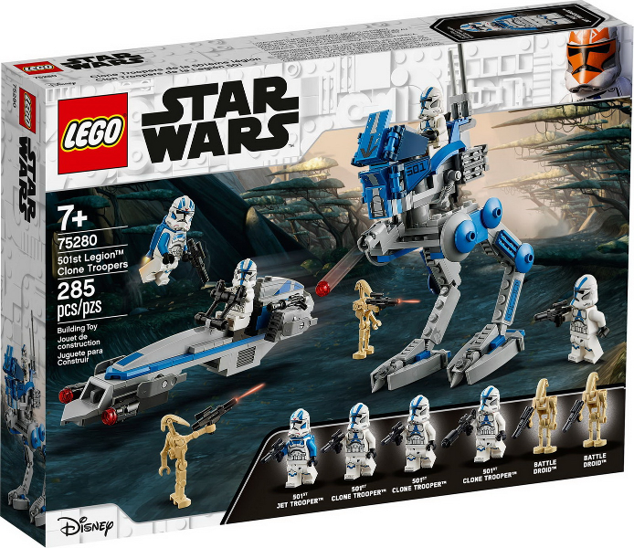 75280 501st Legion Clone Troopers (Retired) LEGO Star Wars product image 1, provided for visual reference and product detail
