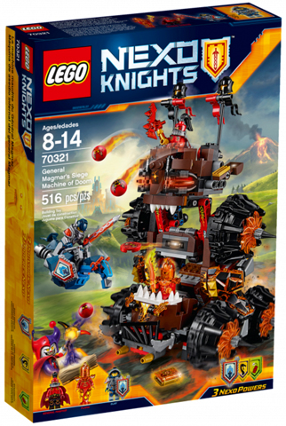 70321 General Magmar's Siege Machine of Doom (Retired) LEGO Nexo Knights product image 1, provided for visual reference and