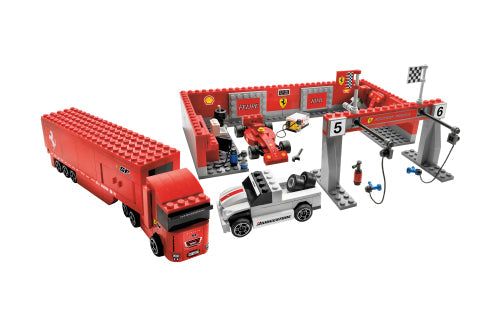 8155 Ferrari F1 Pit (1:55) (Retired) LEGO Racers product image 2, provided for visual reference and product detail review