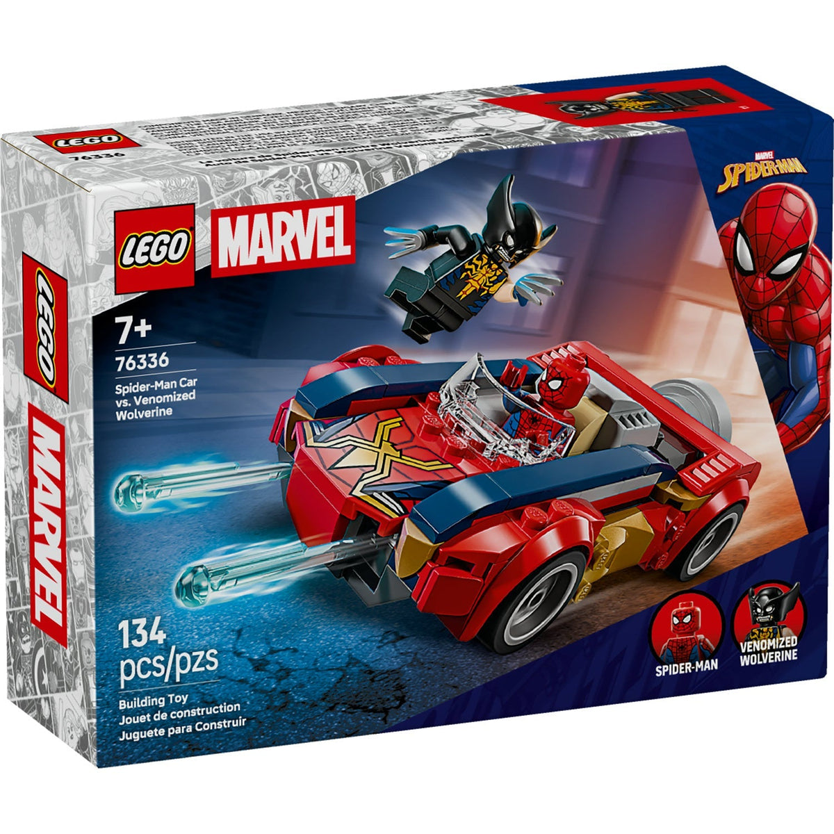 76336 Spider-Man Car vs. Venomized Wolverine (Retired) LEGO Super Heroes product image 1, provided for visual reference and