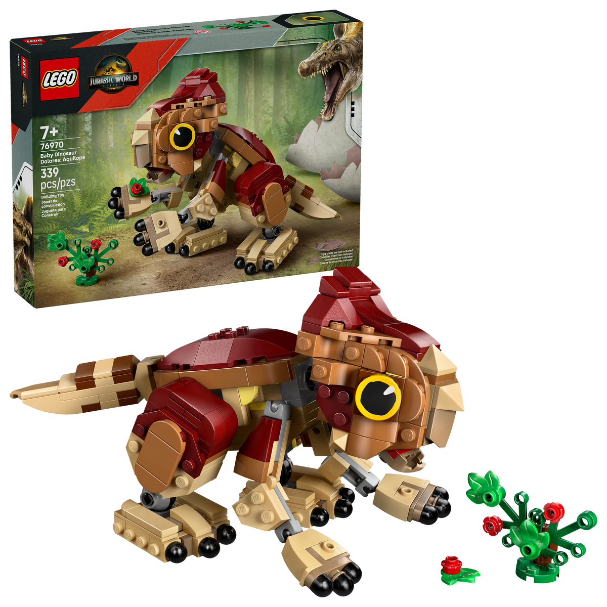 76970 Baby Dinosaur Dolores: Aquilops (Retired) LEGO Jurassic World product image 2, provided for visual reference and