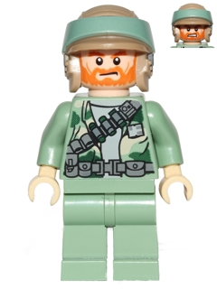 Endor Rebel Commando - Shaggy Beard, Dual Sided Head (sw0511) product image 1, provided for visual reference and product
