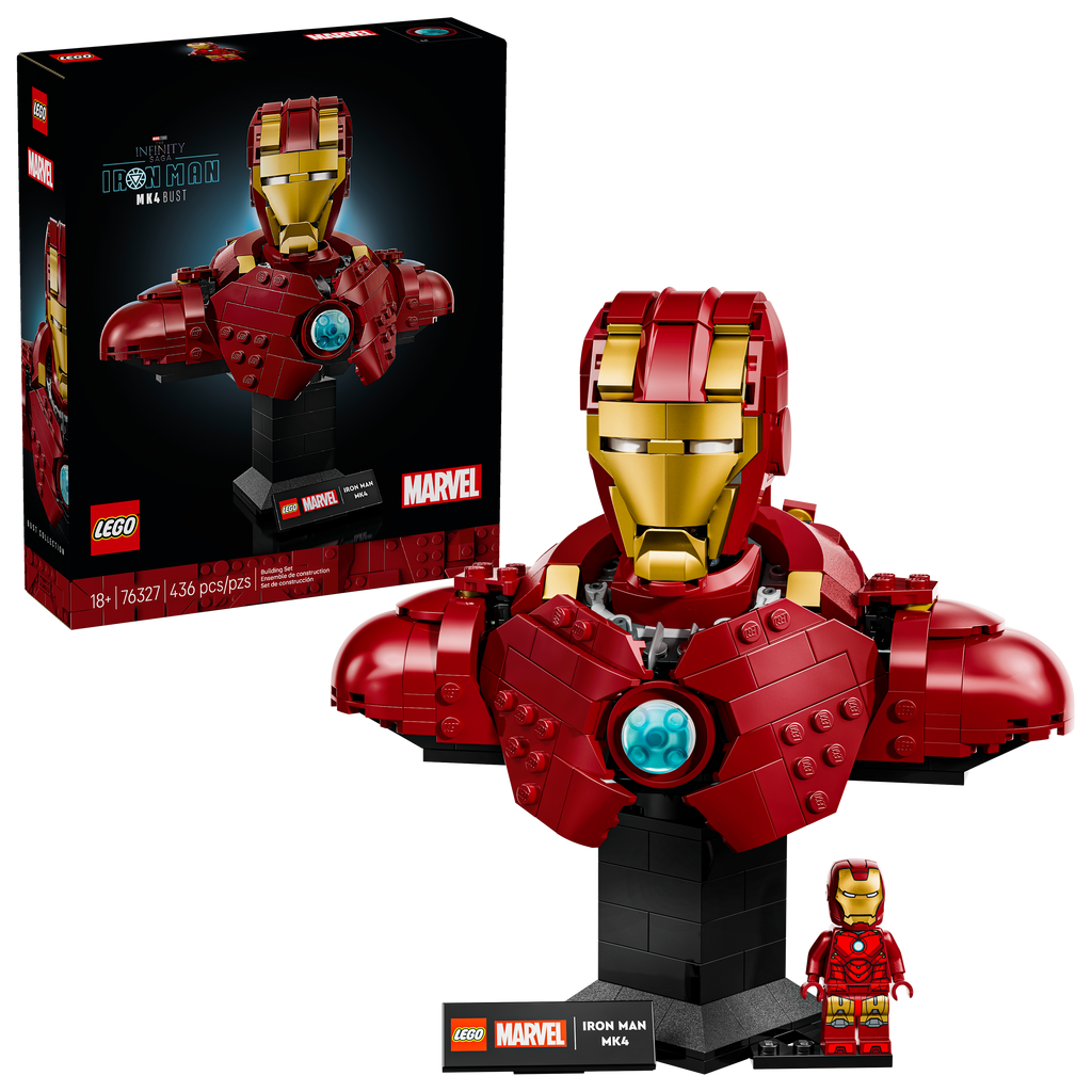76327 Iron Man MK4 Bust (Retired) LEGO Super Heroes product image 2, provided for visual reference and product detail review