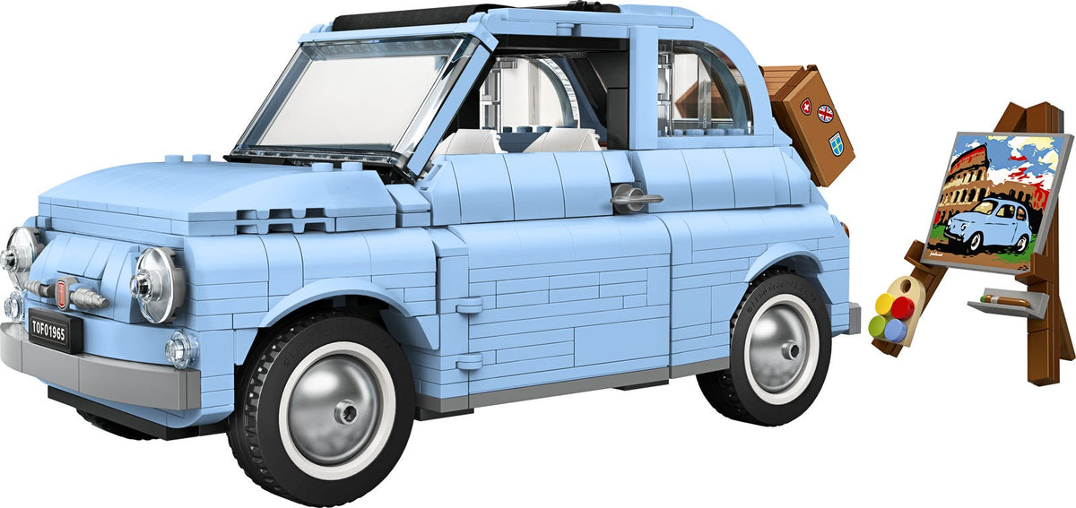 77942 Fiat 500 (Bright Light Blue Edition) (Retired) LEGO Creator Expert product image 2, provided for visual reference and