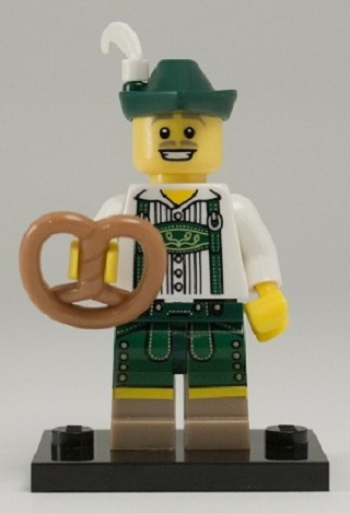 Lederhosen Guy - Series 8 Collectible Minifigure (col08-3) product image 2, provided for visual reference and product detail