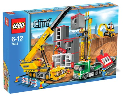 7633 Construction Site (Retired) LEGO City product image 1, provided for visual reference and product detail review