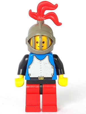 Breastplate - Blue with Black Arms, Red Legs with Black Hips, Dark Gray Grille Helmet, Red Plume (cas185) product image 1,