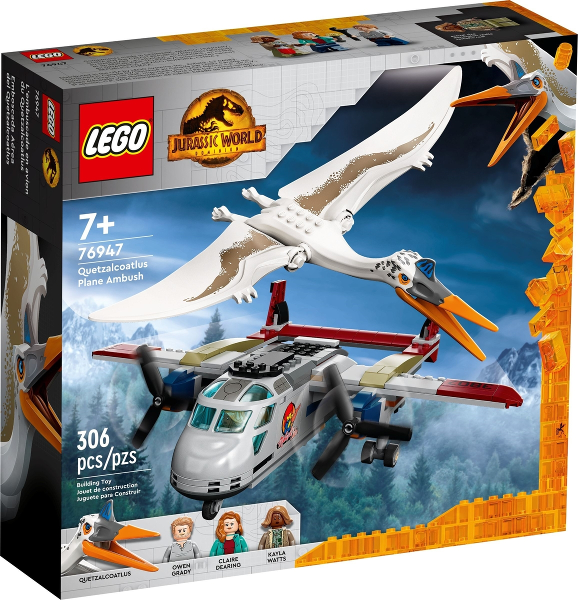 76947 Quetzalcoatlus Plane Ambush (Retired) LEGO Jurassic World product image 1, provided for visual reference and product