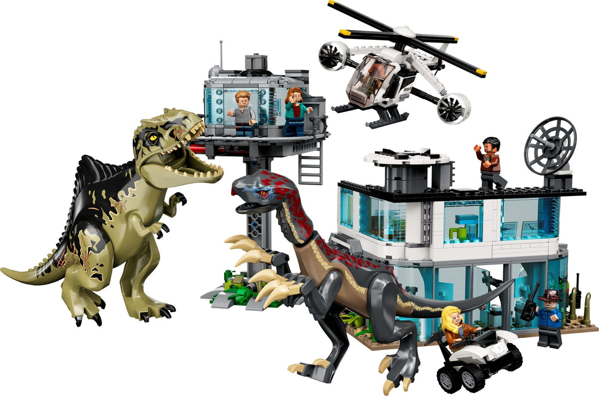 76949 Giganotosaurus & Therizinosaurus Attack (Retired) LEGO Jurassic World product image 2, provided for visual reference