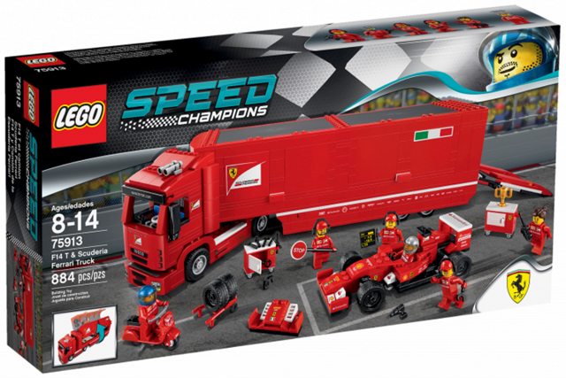 75913 F14 T & Scuderia Ferrari Truck (Retired) LEGO Speed Champions product image 1, provided for visual reference and