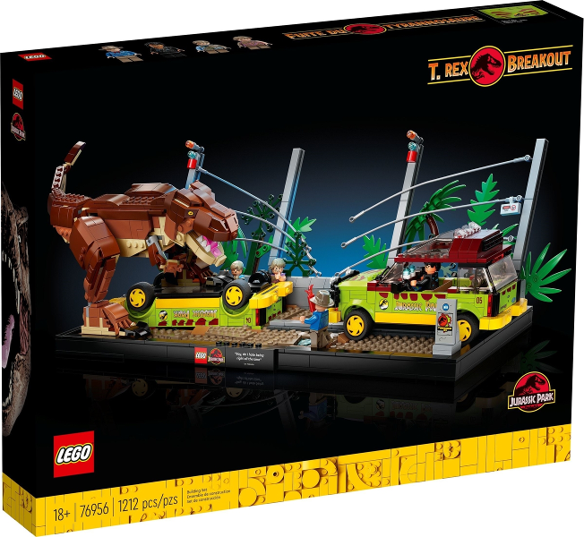 76956 T. rex Breakout (Retired) LEGO Jurassic World product image 1, provided for visual reference and product detail review