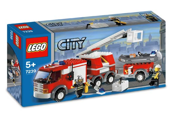 7239 Fire Truck (Retired) LEGO City product image 1, provided for visual reference and product detail review