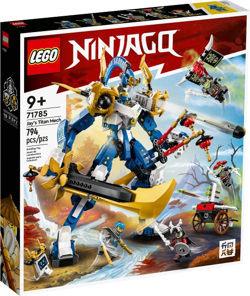 71785 Jay's Titan Mech (Retired) LEGO Ninjago product image 1, provided for visual reference and product detail review
