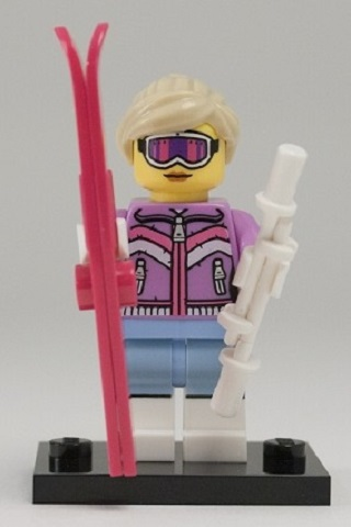 Downhill Skier - Series 8 Collectible Minifigure (col08-7) product image 2, provided for visual reference and product detail