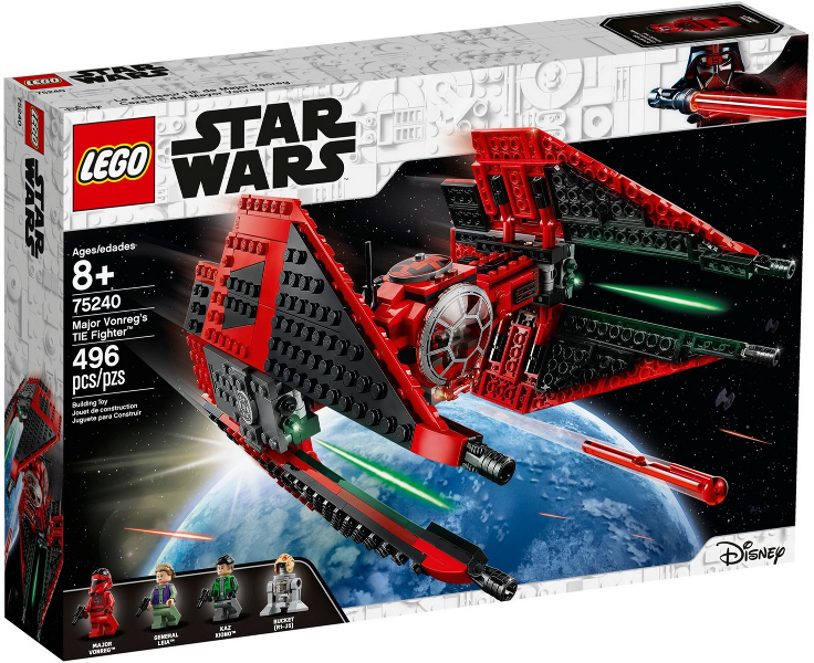 75240 Major Vonreg's TIE Fighter (Retired) LEGO Star Wars product image 1, provided for visual reference and product detail