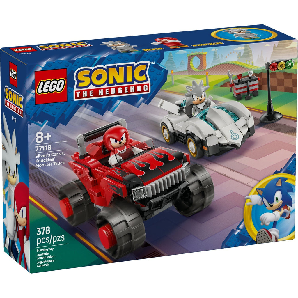 77118 Silver's Car vs. Knuckles' Monster Truck (Retired) LEGO Sonic product image 1, provided for visual reference and