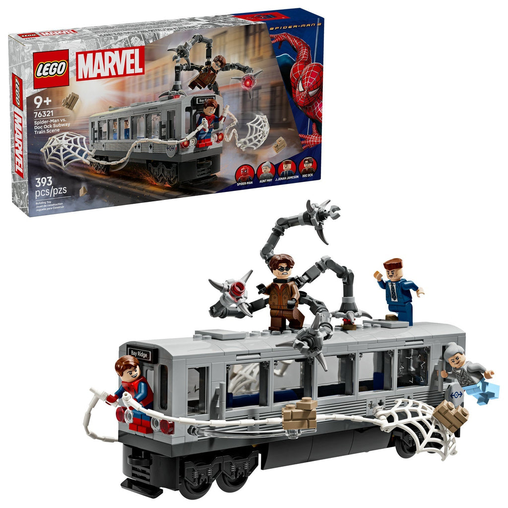 76321 Spider-Man vs. Doc Ock Subway Train Scene (Retired) LEGO Super Heroes product image 2, provided for visual reference