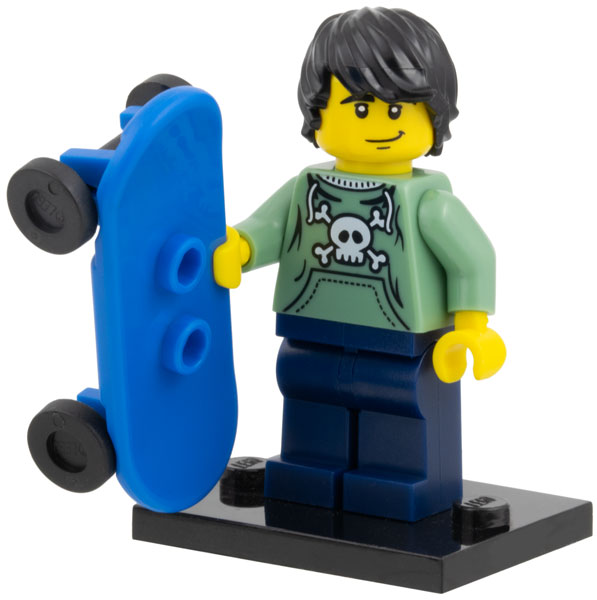Skater - Series 1 Collectible Minifigure (col01-6) product image 2, provided for visual reference and product detail review