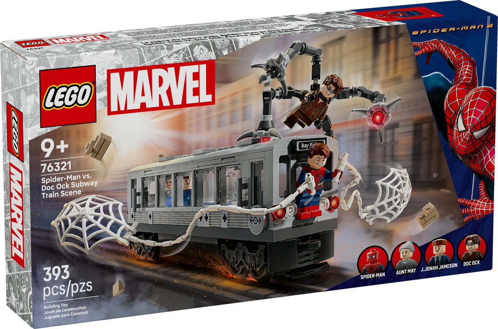 76321 Spider-Man vs. Doc Ock Subway Train Scene (Retired) LEGO Super Heroes product image 1, provided for visual reference