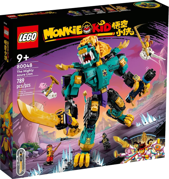 80048 The Mighty Azure Lion (Retired) LEGO Monkie Kid product image 1, provided for visual reference and product detail