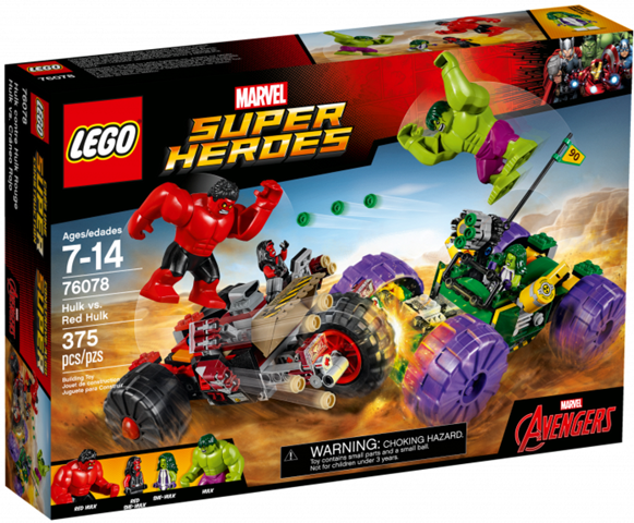 76078 Hulk vs. Red Hulk (Retired) LEGO Super Heroes product image 1, provided for visual reference and product detail review