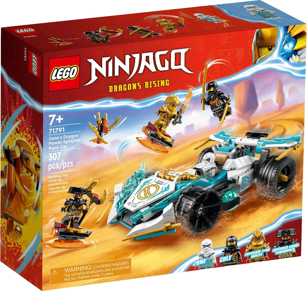 71791 Zane's Dragon Power Spinjitzu Race Car (Retired) LEGO Ninjago product image 1, provided for visual reference and