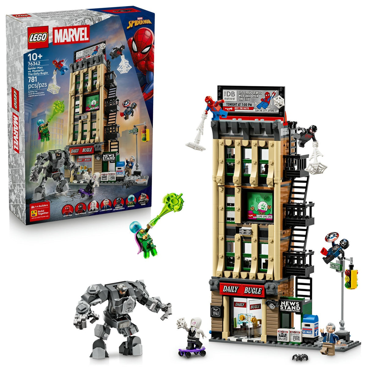 76342 Spider-Man vs. Mysterio: The Daily Bugle (Retired) LEGO Super Heroes product image 2, provided for visual reference